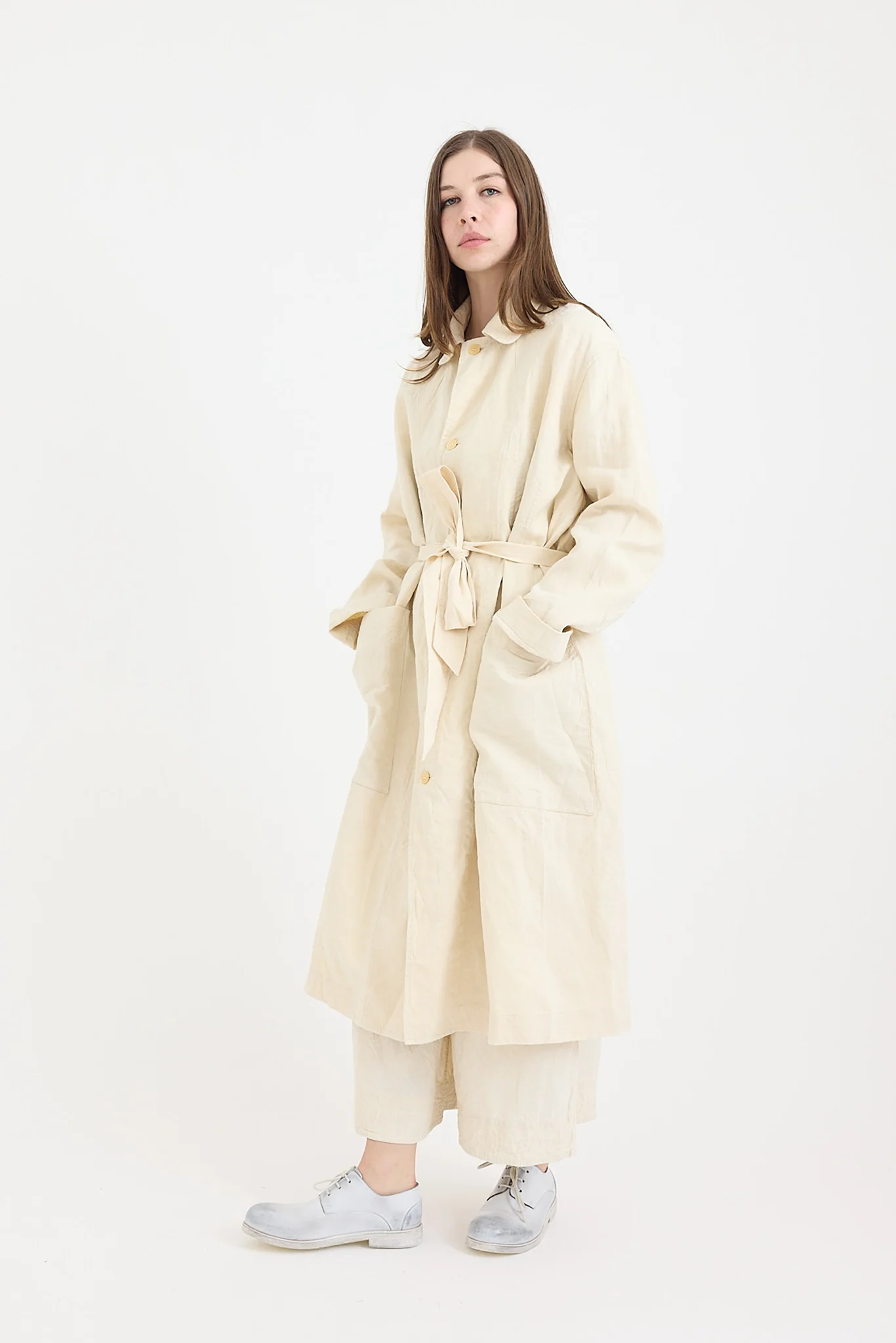 Chez Vidalenc - Trench Coat - Natural - Image 3